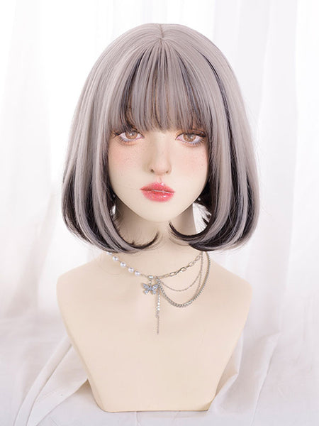14 Inches Lolita Wig Highlighting Hair Heat-resistant Fiber As Image Lolita Accessories