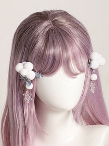 Chinese Style Lolita Accessories Light Sky Blue Bows Polyester Headwear Miscellaneous