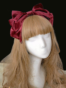 Classic Lolita Accessories Infanta Burgundy Polyester Accessory Miscellaneous