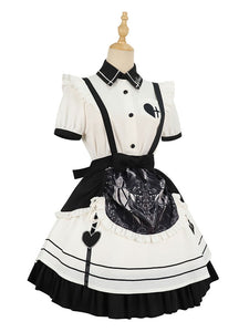 Classic Lolita SK Japanese Two-Tone Split Color Pleated Lolita Skirts