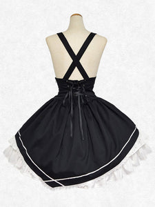 Classic Lolita SK Ruffles Lace Black Lolita Skirts