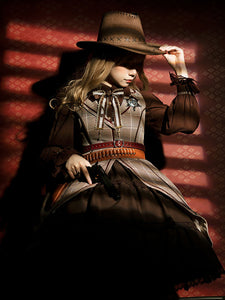 Classical Lolita Dress Polyester Sleeveless Coffee Brown Lolita Dresses