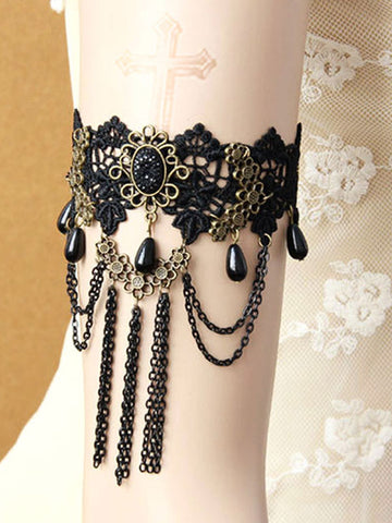 Gothic Lolita Accessories Black Accessory Polyester Miscellaneous