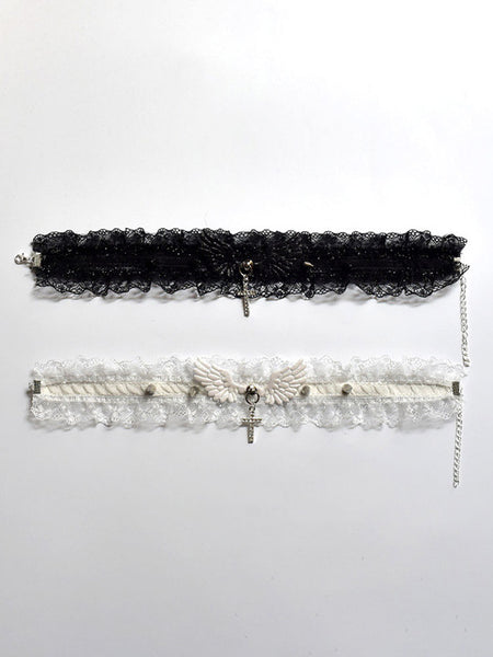 Gothic Lolita Accessories Black Lace Choker Polyester Miscellaneous