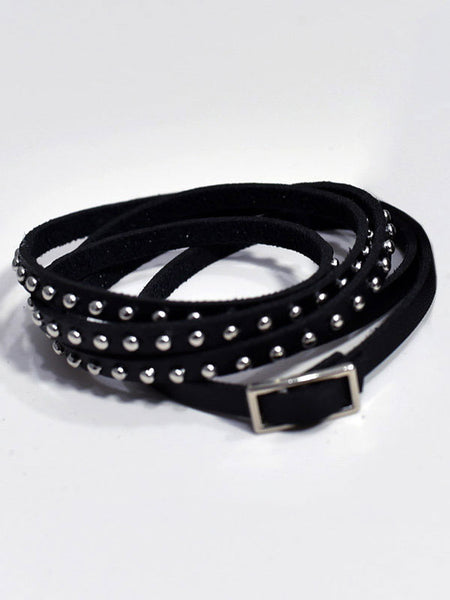 Gothic Lolita Accessories Black Rivets PU Leather Accessory Miscellaneous