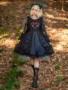 Gothic Lolita Dresses Lace Black Black