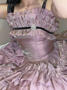 Gothic Lolita Dresses Ruffles Pink