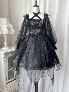 Gothic Lolita Dresses Ruffles Bows Black