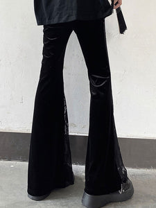 Gothic Lolita Pant Black Lace Flared Lolita Trousers