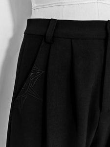 Gothic Lolita Pant Ouji Style Black Straight Lolita Trousers