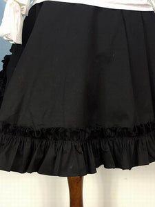 Gothic Lolita Skirt Burgundy Ruffles Lolita Skirts