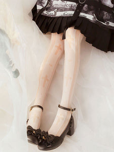 Gothic Lolita Stocking White Accessory Polyester Lolita Accessories