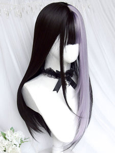 Gothic Lolita Wig Long Heat-resistant Fiber Purple Lolita Accessories