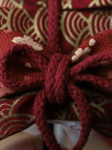 Kimono Lolita Accessories Burgundy Bows Fringe Polyester Headwear Miscellaneous