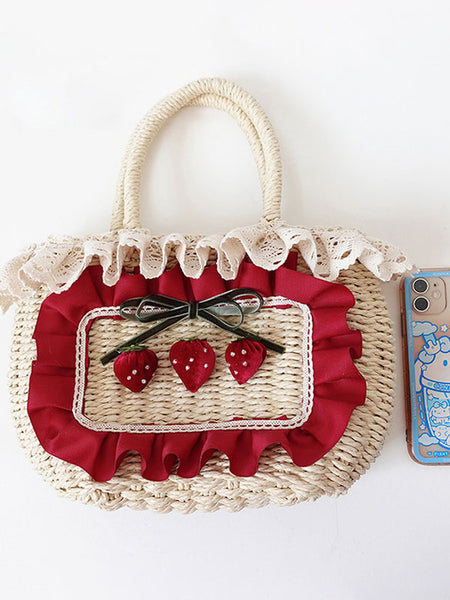 Lolita Bag Polyester Lace Bows Accessory Lolita Accessories