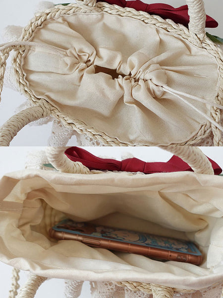 Lolita Handbag Polyester Lace Bows Accessory Lolita Accessories