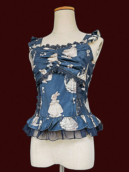 Lolita Specials Lolita Top Vest Costumes Classic Light Apricot Sleeveless