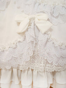 Lolita Wedding Dress Lolita SK Ecru White Lace Bows Lolita Skirts