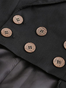 Ouji Lolita Coats Black Overcoat Polyester Summer Lolita Outwears