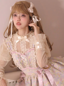 Pastoral Style Lolita Wig Long Heat-resistant Fiber Coffee Brown Lolita Accessories