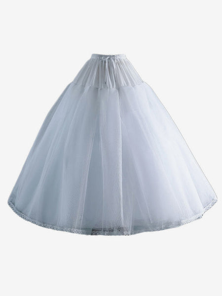 Polyester Lolita Petticoats Tiered White Lolita Underskirt