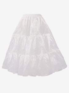 Polyester Lolita Petticoats Tiered White Lolita Underskirt