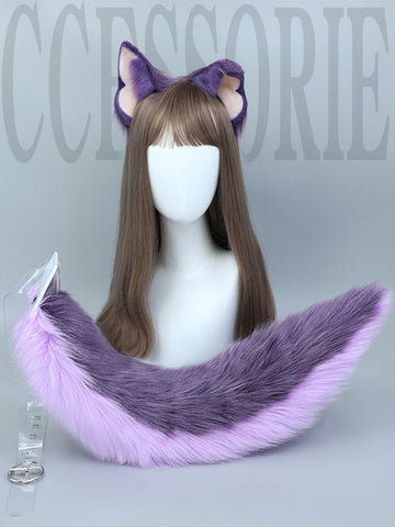 Purple Lolita Accessories Headwear Polyester Fiber Miscellaneous