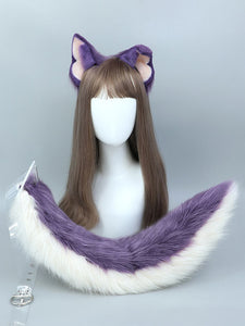 Purple Lolita Accessories Headwear Polyester Fiber Miscellaneous