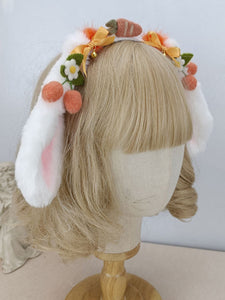 ROCOCO Style Lolita Accessories Red Flowers Headwear Polyester Fiber Miscellaneous