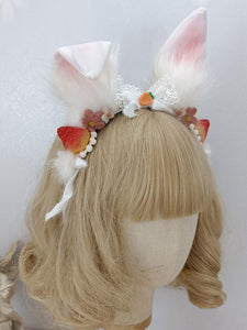 ROCOCO Style Lolita Accessories White Flowers Polyester Fiber Headwear Miscellaneous