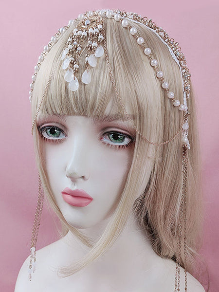 ROCOCO Style Lolita Accessories White Pearls Accessory Miscellaneous