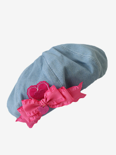 ROCOCO Style Lolita Hat Light Sky Blue Bows Accessory Polyester Lolita Accessories