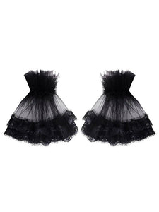 Steampunk Lolita Accessories Black Lace Polyester Fiber Accessory Lace Miscellaneous