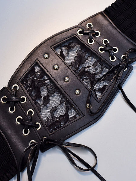 Steampunk Lolita Accessories Black Lace Up Lace Lace Polyester Fiber Miscellaneous