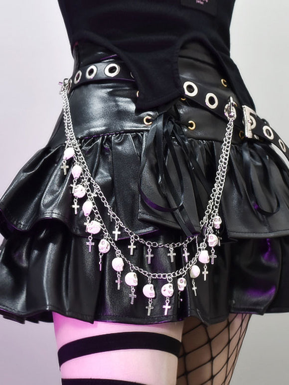 Steampunk Lolita Accessories Black Metal Sash Miscellaneous