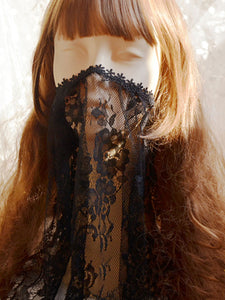 Steampunk Lolita Accessories Black Polyester Headwear Lace Miscellaneous