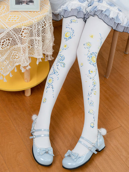 Steampunk Lolita Socks Black Accessory Polyester Lolita Accessories