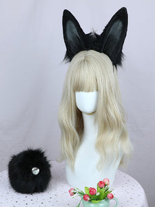 Sweet Lolita Accessories Beige Polyester Fiber Headwear Miscellaneous