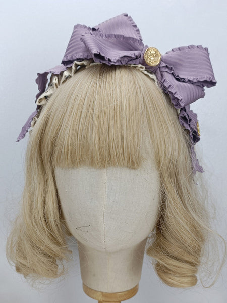 Sweet Lolita Accessories Cameo Pink Ruffles Bows Headwear Miscellaneous