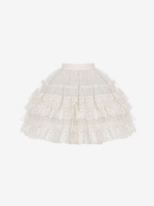 Sweet Lolita Accessories Ecru White Lace Ruffles Apron Polyester Miscellaneous