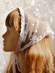 Sweet Lolita Accessories White Lace Headwear Polyester Miscellaneous