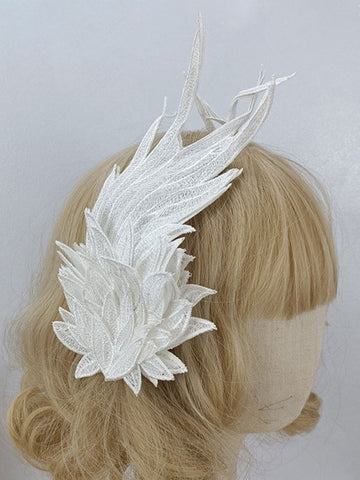 Sweet Lolita Accessories White Polyester Fiber Headwear Miscellaneous