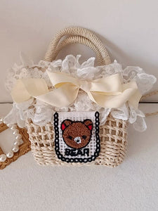 Sweet Lolita Bag Ecru White Ruffles Lace Polyester Handbag Lolita Accessories