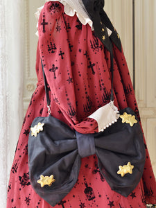 Sweet Lolita Bag White Polyester Stars Print Polyester Cross-body Bag Lolita Accessories