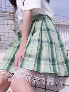 Sweet Lolita Bloomers White Ruffles Sequins Stars Print Lolita Shorts