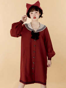 Sweet Lolita Coats Burgundy Coat Ruffles Overcoat Polyester Spring Lolita Outwears