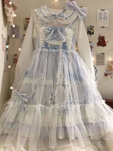 Sweet Lolita Dress Alice Polyester Sleeveless Dress