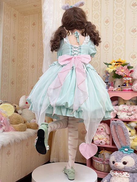 Sweet Lolita Dress Chiffon Short Sleeves Sweet Lolita Dress