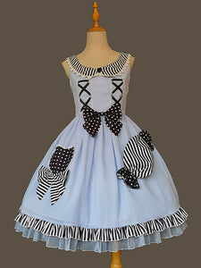 Sweet Lolita Dress Chiffon Sleeveless Bows Sweet Fairytale Dress