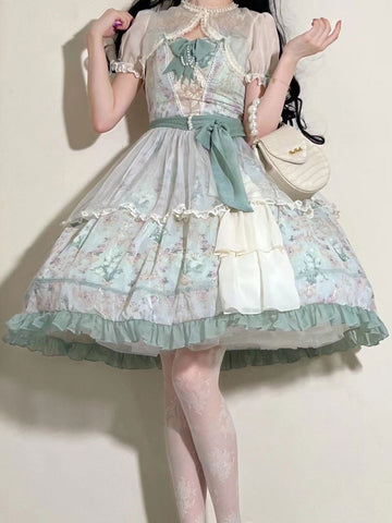 Sweet Lolita Dress Chiffon Sleeveless Dress